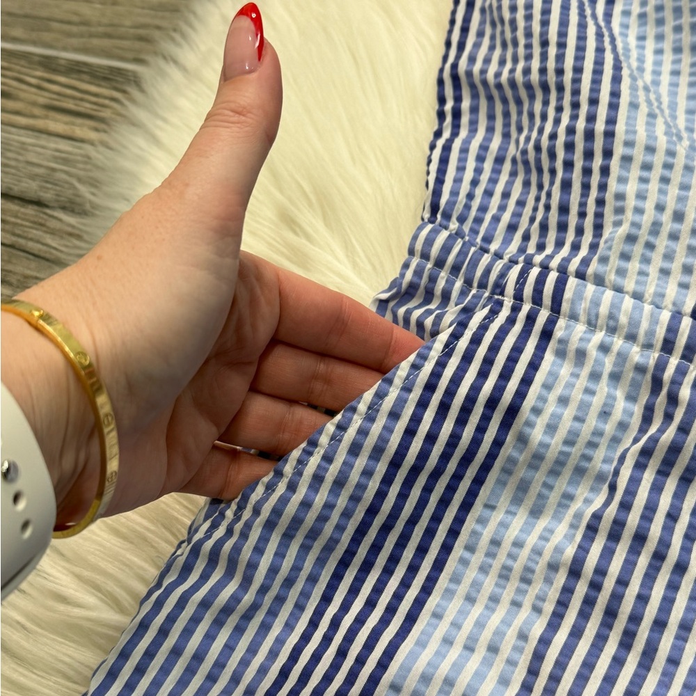 Vineyard Vines Blue and White Striped Romper - Picture 7 of 13